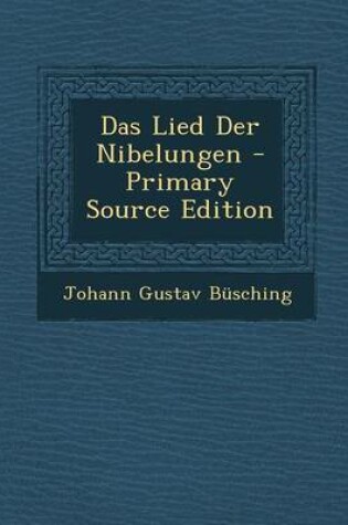 Cover of Das Lied Der Nibelungen