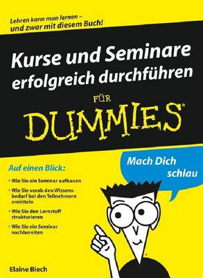 Cover of Kurse und Seminare erfolgreich durchführen für Dummies