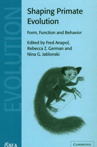 Cover of Shaping Primate Evolution