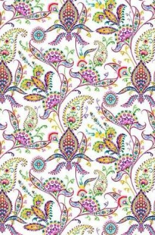 Cover of My Big Fat Journal Notebook Paisley Pattern On White