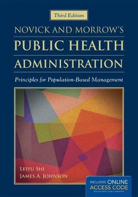 Book cover for Novick & Morrow's Public Health Administration