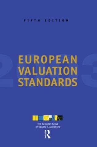 Cover of European Valuation Standards 2003