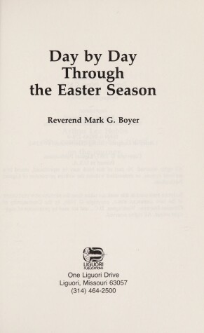 Book cover for Day by Day Through the Easter Season