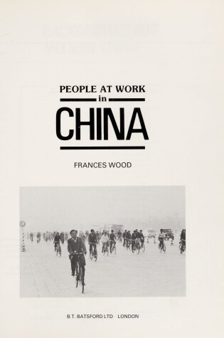 Cover of People at Work in China
