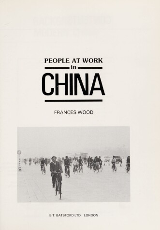 Book cover for People at Work in China