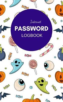 Book cover for Halloween Internet Password Logbook