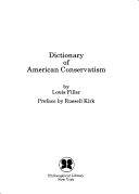 Book cover for Dictionary of American Conservatism