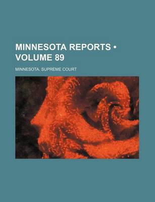 Book cover for Minnesota Reports (Volume 89)