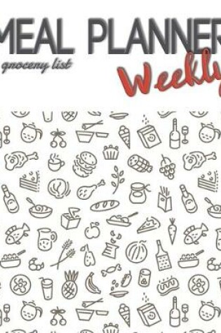 Cover of Weekly meal planner and grocery list notebook