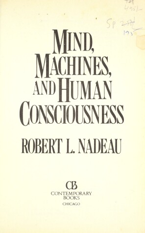 Book cover for Mind, Machines, and Human Consciousness