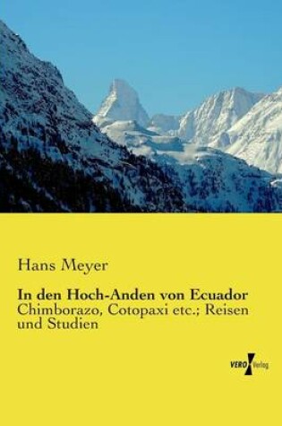 Cover of In den Hoch-Anden von Ecuador