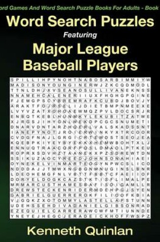 Cover of Word Search Puzzles Featuring Major League Baseball Players