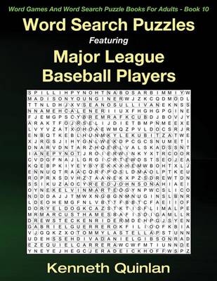 Book cover for Word Search Puzzles Featuring Major League Baseball Players