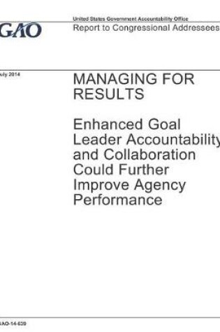 Cover of Managing for Results