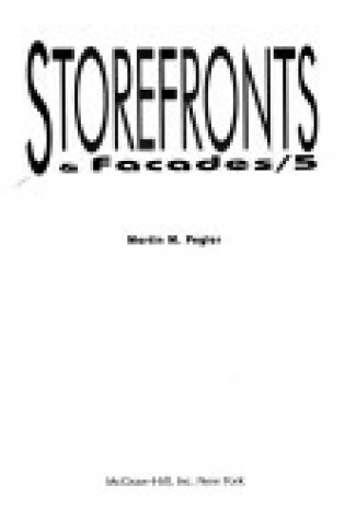 Cover of Storefronts & Facades/5