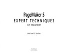 Book cover for PageMaker 5 Expert Techniques for Macintosh