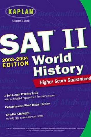 Cover of Kaplan SAT II: World History