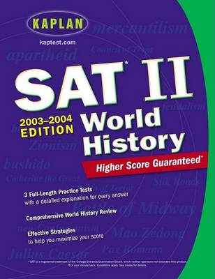 Cover of Kaplan SAT II: World History