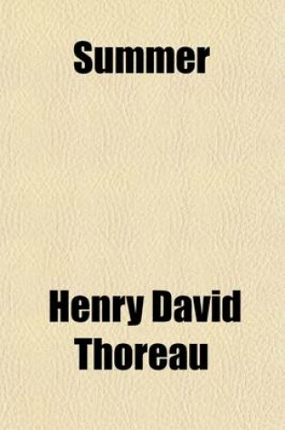 Cover of Summer; From the Journal of Henry D. Thoreau