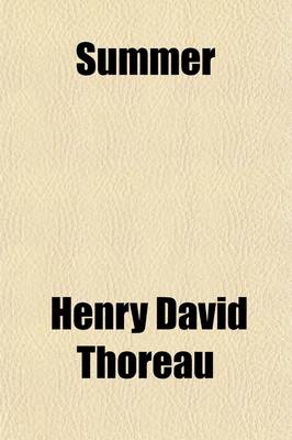 Book cover for Summer; From the Journal of Henry D. Thoreau