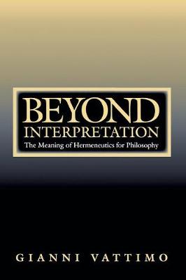 Book cover for Beyond Interpretation