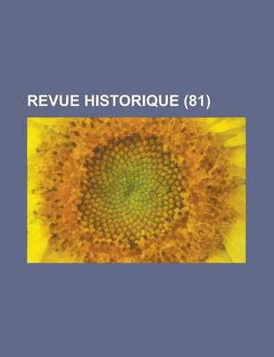 Book cover for Revue Historique (81 )