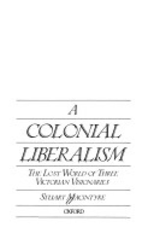 Cover of A Colonial Liberalism
