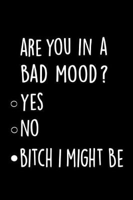 Book cover for Are you in a bad mood? Bitch I might be