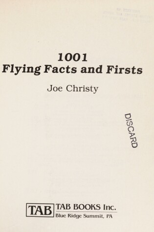 Cover of 1001 Flying Facts and Firsts