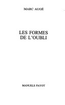 Book cover for Les Formes de L'Oubli