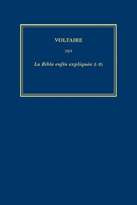Book cover for Complete Works of Voltaire 79A (I-II)
