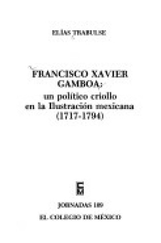 Cover of Francisco Xavier Gamboa