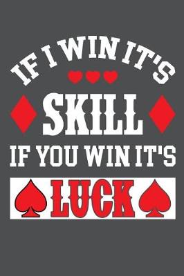 Book cover for If I Win It's Skill If You Win It's Luck