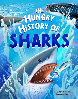 Book cover for The Hungry History of Sharks