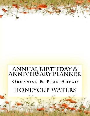 Book cover for Annual Birthday & Anniversary Planner