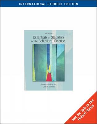 Book cover for Essentials of Statistics for the Behavioral Sciences (Ise)