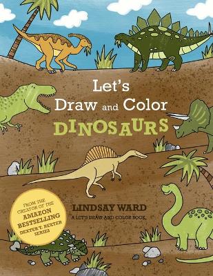 Book cover for Let's Draw and Color Dinosaurs