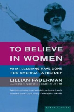 Cover of To Believe in Women