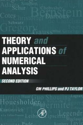 Cover of Theory and Applications of Numerical Analysis