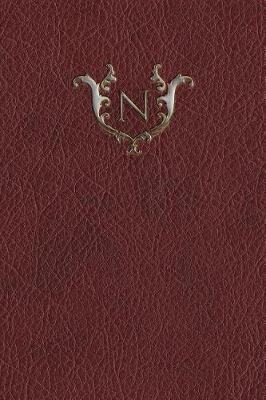 Book cover for Monogram "n" Any Day Planner Journal