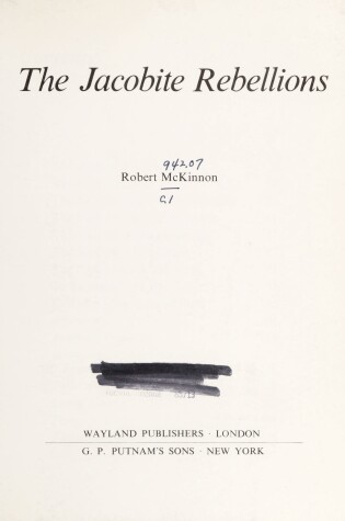 Cover of Jacobite Rebellions