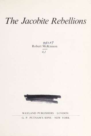 Book cover for Jacobite Rebellions