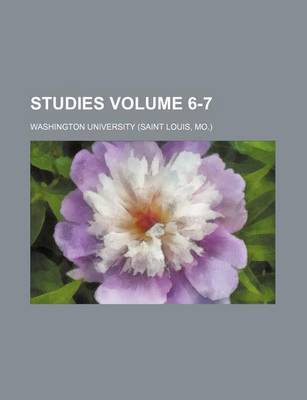 Book cover for Studies Volume 6-7