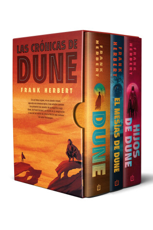 Cover of Estuche Trilogía Dune, edición de lujo (Dune; El mesías de Dune; Hijos de D  une ) / Dune Saga Deluxe: Dune, Dune Messiah, and Children of Dune