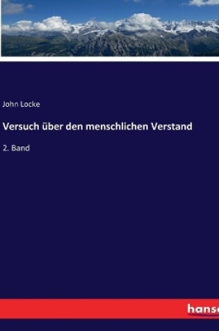 Cover of Versuch über den menschlichen Verstand