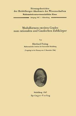 Cover of Modulformen Zweiten Grades zum Rationalen und Gaussschen Zahlkorper