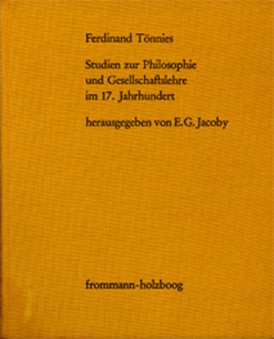 Book cover for Studien Zur Philosophie Und Gesellschaftslehre Im 17. Jahrhundert