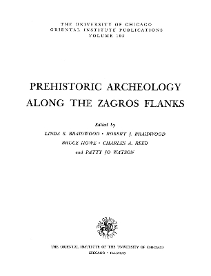 Book cover for Prehistoric Archaeology along the Zagros Flanks