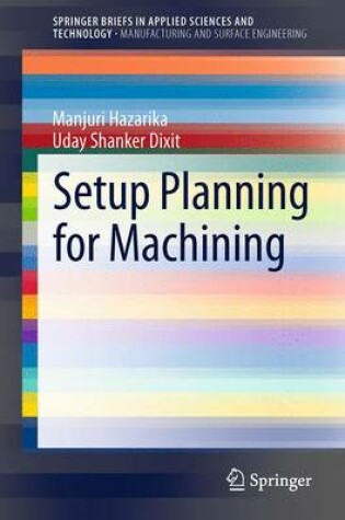 Cover of Setup Planning for Machining