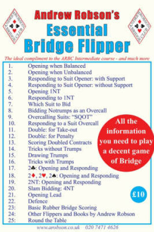 Cover of Andrew Robson's Essential Bridge Flipper